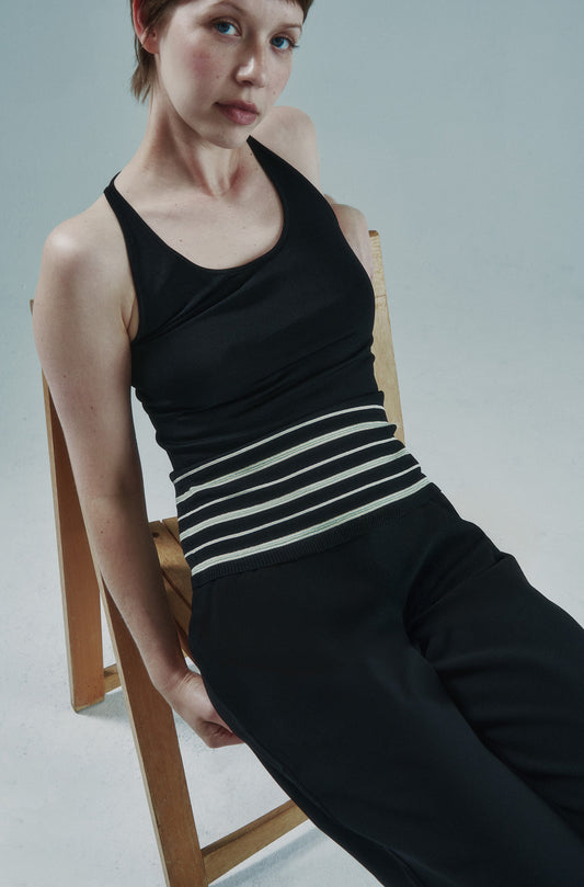 A YOON HALTER TANK_BLK