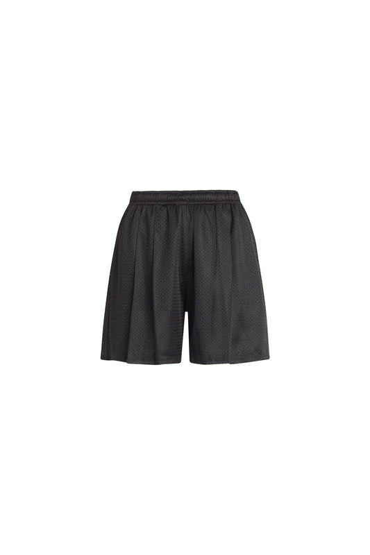 A YOON Clothing Buck pleated basketball shorts black