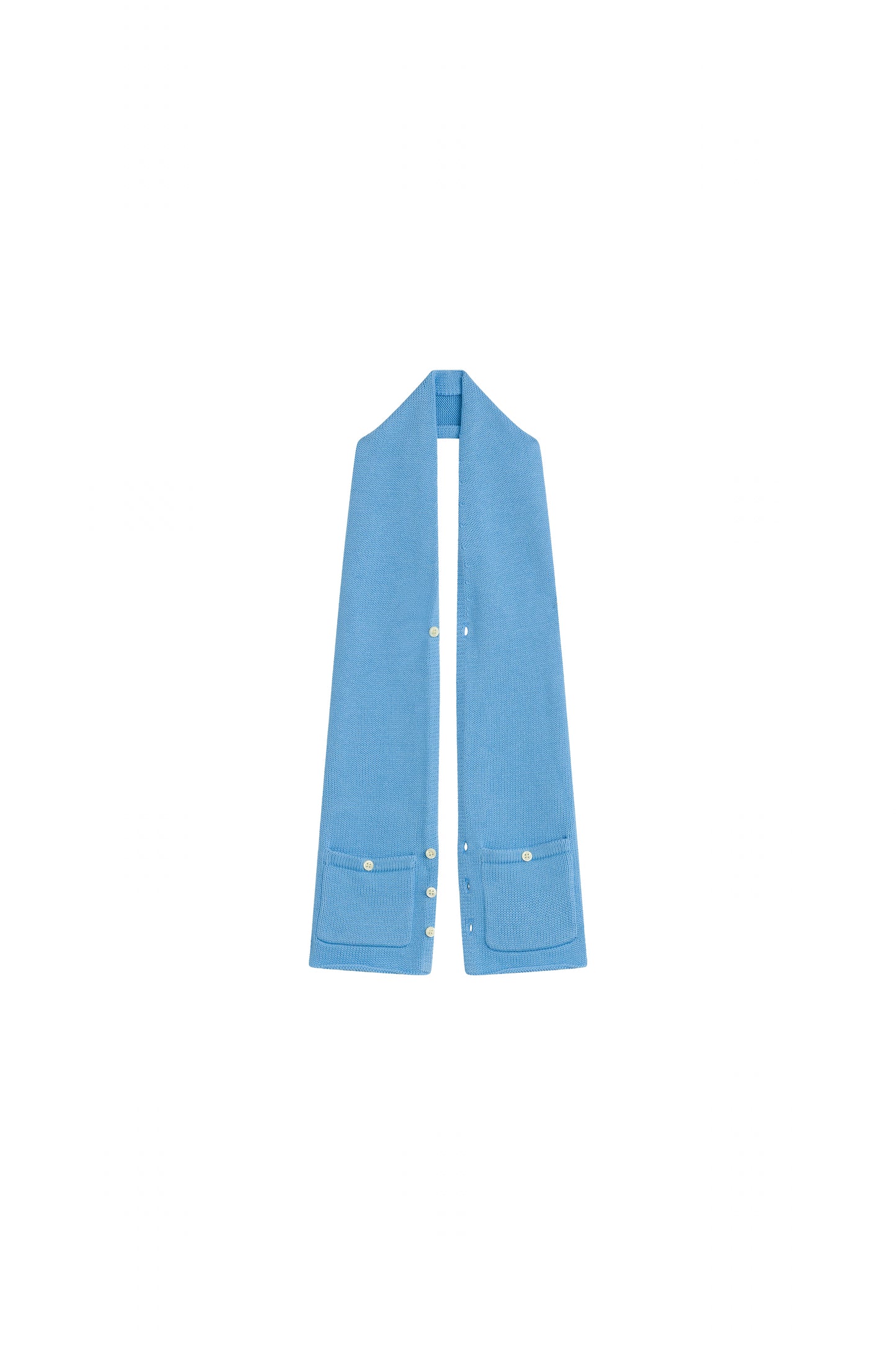 A YOON MAGDA BUTTON DOWN SCARF_BLUE
