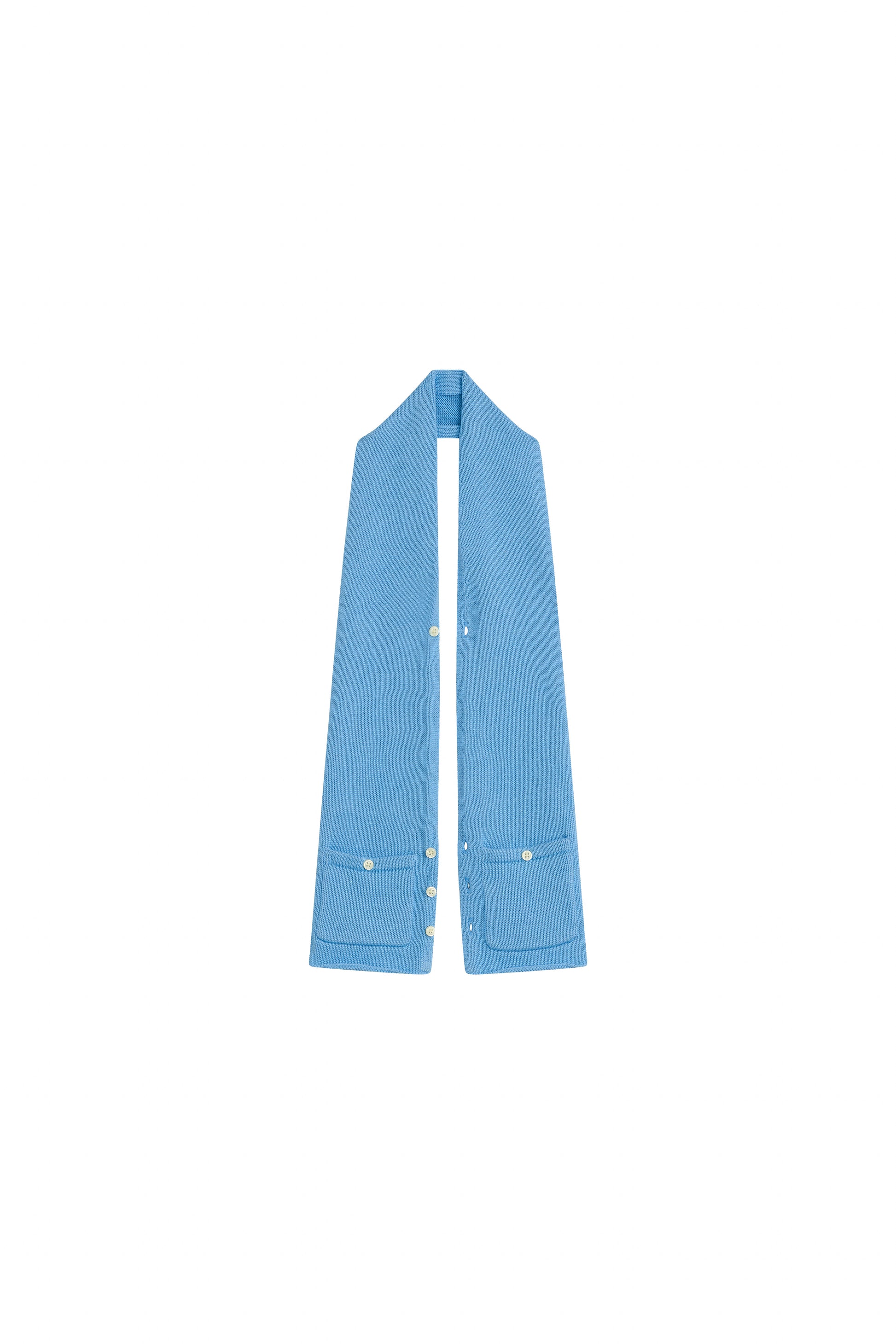A YOON MAGDA BUTTON DOWN SCARF_BLUE