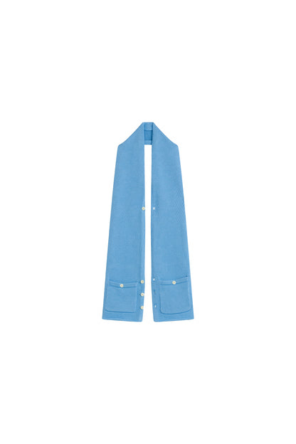 A YOON MAGDA BUTTON DOWN SCARF_BLUE