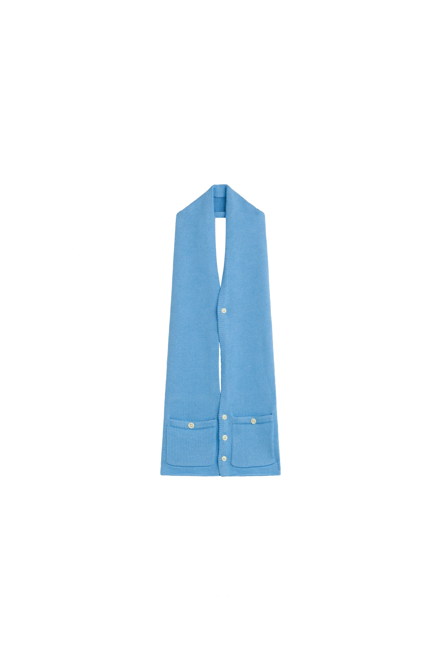 A YOON MAGDA BUTTON DOWN SCARF_BLUE