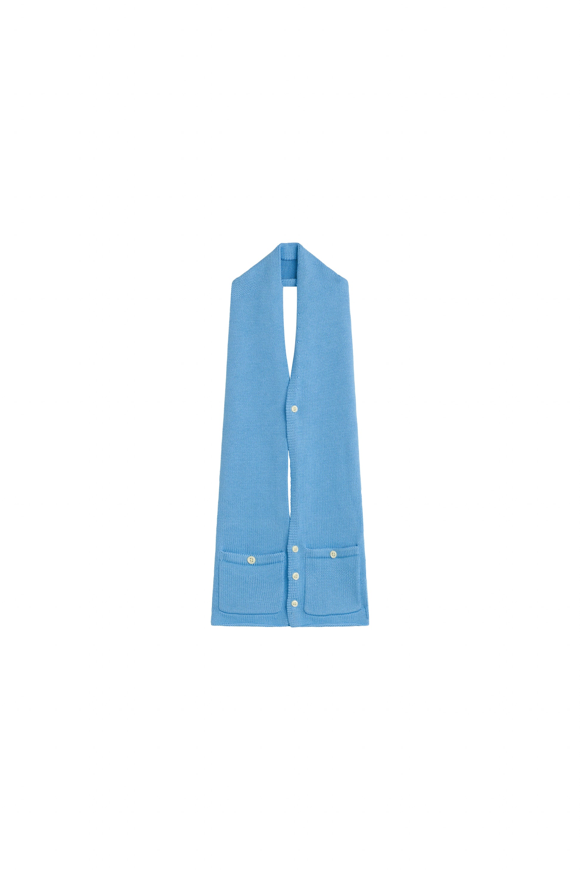 A YOON MAGDA BUTTON DOWN SCARF_BLUE