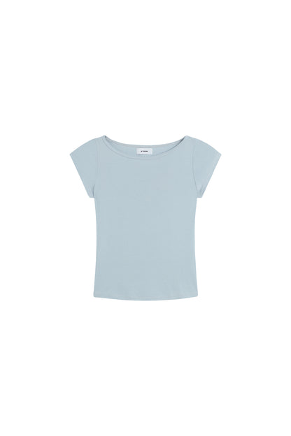 A Yoon Zora Boatneck tee powder blue