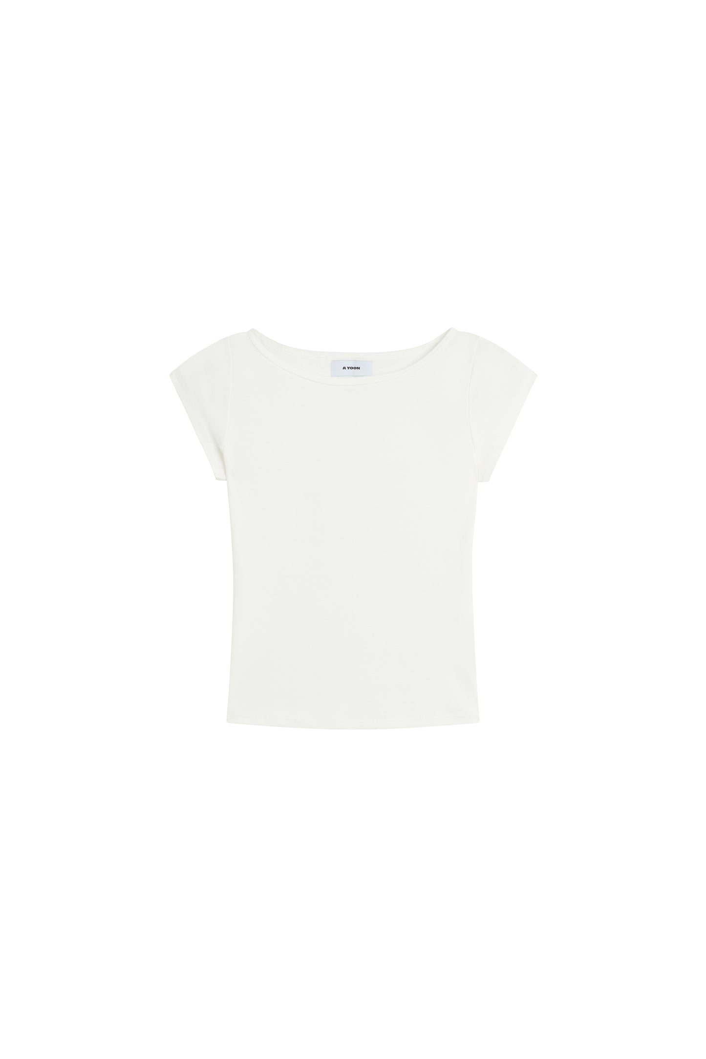 A Yoon Zora Boatneck tee white