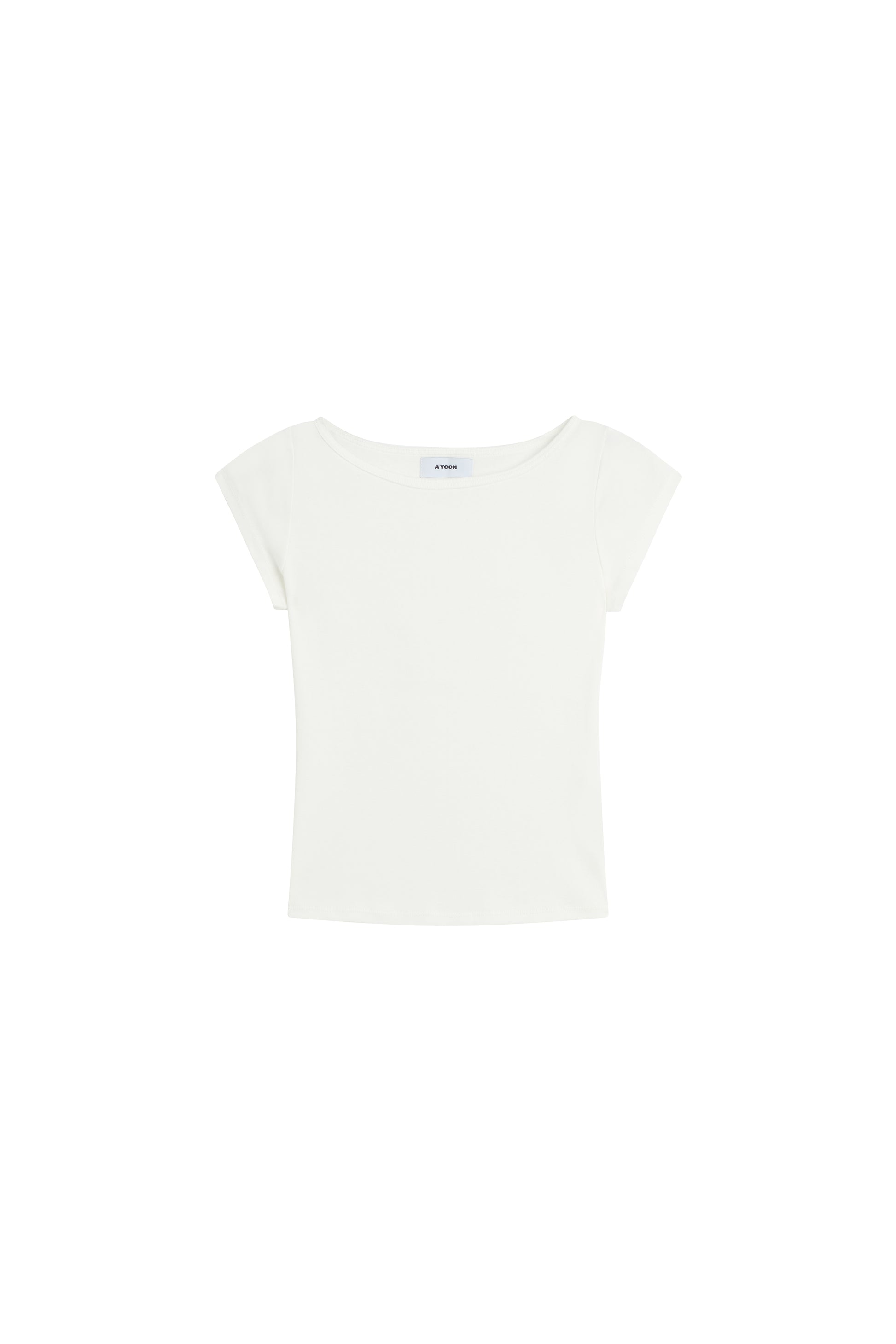 A Yoon Zora Boatneck tee white